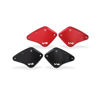 CNC Racing Front brake and clutch fluid reservoir caps Ducati Diavel V4 - Touch bicolor