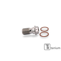 CNC Racing Oil hose single banjo screw M10x1.0 - Titanium