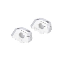 SW-Motech Bar back variable for diam22 handlebars. H=25mm. Back 5/10/15/20/25/30 mm. Silver. (LEH.00.039.30000/S)