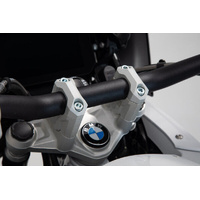SW-Motech Bar riser. H=40 mm. Silver. R1200GS (12-18), R1250GS (18-). (LEH.07.039.12401/S)