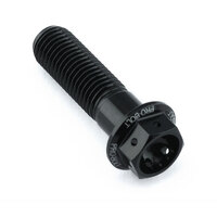 Pro-Bolt Aluminium Flanged Hex Head Bolt M10x(1.25mm)x35mm Race Spec Etched - Black