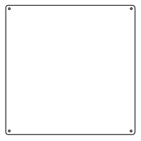 Pyramid Acrylic Colour Backing Sheet | White