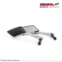 Koso TT-STYLE | Mirrors - black matte/clear/silver