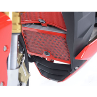 R&G Racing Oil Cooler Guard To Suit Ducati Hypermotard 796 / 1100 (Red)