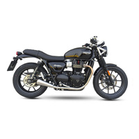 IXIL SLIP ON (RIGHT MUFFLER) - IRONHEAD CONICAL MATT INOX To Suit TRIUMPH STREET TWIN / SPEED TWIN 900 16-22 (DP01)