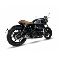 IXIL SLIP ON (RIGHT MUFFLER) - IRONHEAD CONICAL MATT INOX To Suit TRIUMPH BONNEVILLE NEWCHURCH - SE 15-16