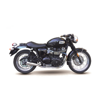 IXIL SLIP ON (LEFT MUFFLER) - IRONHEAD CONICAL MATT INOX To Suit TRIUMPH BONNEVILLE - T100  865
