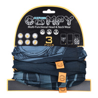 Oxford Comfy Multi-Functional Neck And Headwear - HD Graphics (3 Pack)