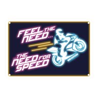 Oxford Garage Metal Sign: "Feel the Need … The Need for Speed"