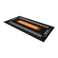 Oxford Workshop Mat Pitlane - Orange L 200 X 100cm