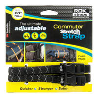 Oxford ROK Straps LD 12mm Adjustable - Black  Reflective