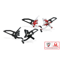 CNC Racing Adjustable rearsets Ducati Streetfighter V2 - Pramac racing Limited Edition