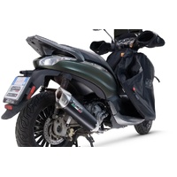 GPR Exhaust To Suit Piaggio Beverly 300 I.E. ABS - S - Police  2016-2020, Furore-X Scooter, Homologated legal full system exhaust, including removable