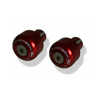 Ducati Scrambler Full Throttle 2015 - Onwards Evotech Performance Handlebar End Weights (Red)