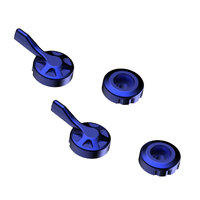 Evotech Performance Evo Brake/Clutch Lever Adjusters (Colour: Blue)