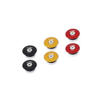 CNC Racing Cap sets for engine guard in steel tube Ducati DesertX