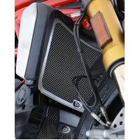R&G Racing Radiator Guards To Suit Ducati Monster 1200, 1200S, Monster 821 '14- & Hypermotard 950 ’19- (SP/RVE '21-), Diavel 1260 (S) '19-'20, Supersp