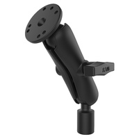 RAM-101-218-1U :: RAM Universal Double Ball Mount with Round Plate and 1/2" NPT Thread