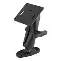 RAM-101-RAY1U :: RAM Double Ball Mount with 75x75mm VESA Plate and 2-Hole Base
