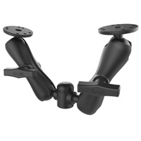 RAM-101U-CD1 :: RAM 1/2" NPT Threaded Adapter with Two C Size Double Ball Mounts