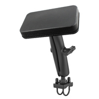 RAM-101U-D-235Z-BR1 :: RAM Double U-Bolt Mount with Back Rest for ATV's - C Size Medium