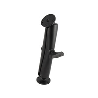RAM-101U-D :: RAM C Size 1.5" Ball Mount With Long Double Socket Arm & 2 2.5" Round Plate With AMPs Hole Pattern