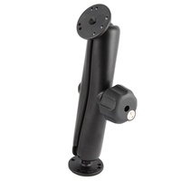 RAM-101U-DL :: RAM Double Ball Mount with Key Lock Knob - C Size Long