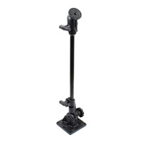 RAM-101U-VE6 :: RAM Pedestal Double Ball Mount with 18" Pipe and Round Plate