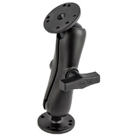 RAM-101U :: RAM 1.5" Double Ball Mount With Two Round Plates