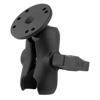 RAM-103U-B :: RAM Double Socket Arm with Round Ball Plate - C Size Short