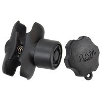 RAM-201-BSU :: RAM Double Socket Arm with RAM Pin-Lock™ Security Knob - C Size Short