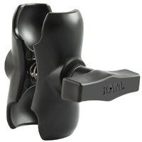 RAM-201U-B :: RAM Short Double Socket Arm For 1.5" Balls