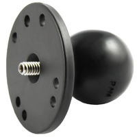 RAM-202AU :: RAM Ball Adapter With Round Plate And 1/4"-20 Threaded Stud