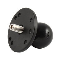 RAM-202CU :: RAM Ball Adapter with Round Plate and 3/8"-16 Threaded Stud