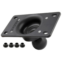 RAM-243U-AVA1 :: RAM 50x100mm Half VESA Plate with Ball and Custom Pre-Drilled Holes
