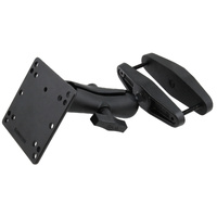 RAM-246-247U-5 :: RAM 5" Square Post Clamp Mount with 100x100mm VESA Plate