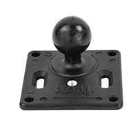RAM-2461U-EXT1 :: RAM 75x75mm VESA Plate with Ball and 3/8"-16 Threaded Hole