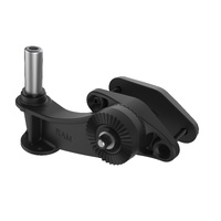 RAM-247U-4P1 :: RAM 4" Square Post Clamp Ratchet Base with 1/2" NPT Post