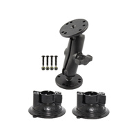 RAM-333-102-KRA1 :: RAM Double Ball Mount with Two RAM Twist-Lock™ Suction Cup Bases