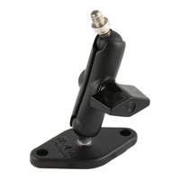 RAM Double Ball Mount with Diamond Plate and 1/4"-20 Stud