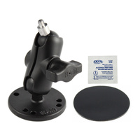 RAM Adhesive Double Ball Mount with 1/4"-20 Threaded Stud