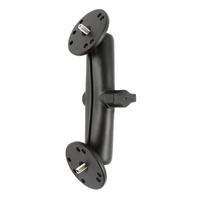 RAM Double Ball Mount with Two 1/4"-20 Threaded Studs & Plates