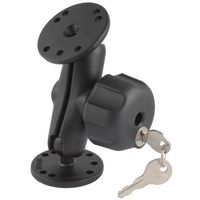 RAM-B-101LU :: RAM Double Ball Mount with Key Lock Knob - B Size Medium