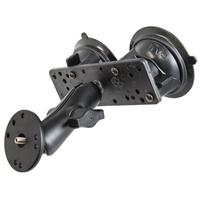 RAM Twist-Lock™ Dual Suction Mount with 1/4"-20 Male Threaded Adapter