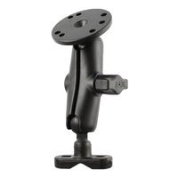 RAM-B-101U-ME1 :: RAM Handlebar U-Bolt Double Ball Mount with Round Plate and No Hardware