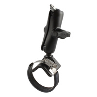 RAM Double Ball Strap Hose Clamp Mount with 1/4"-20 Threaded Stud