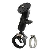 RAM Strap Hose Clamp Mount with 1/4"-20 Camera Adapter - Medium