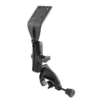 RAM-B-125U :: RAM Double Ball Yoke Clamp Mount with Angled Extension Plate - Medium