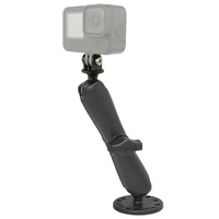 RAM Drill-Down Mount with Double Socket Arm with Action Camera Adapter