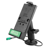 GDS Powered USB-C 2.0 Phone Dock with Drill-Down Double Ball Mount